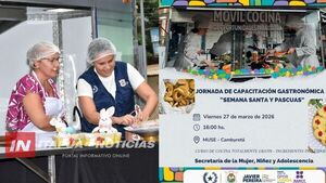 IMPULSAN CAPACITACIONES GASTRONÓMICAS CON EL “MÓVIL COCINA” EN ITAPÚA