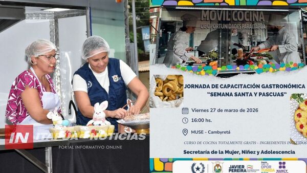 IMPULSAN CAPACITACIONES GASTRONÓMICAS CON EL “MÓVIL COCINA” EN ITAPÚA