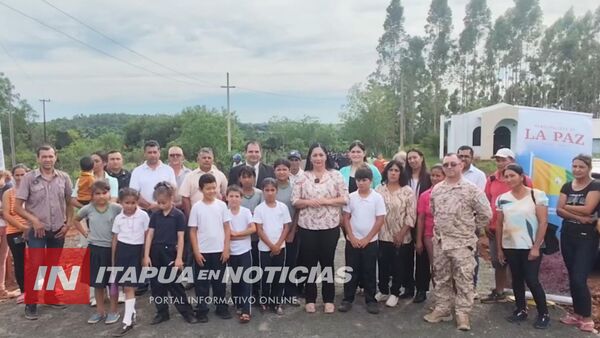 INAUGURAN TRAMO DE EMPEDRADO EN LA COMPAÑÍA SUELO CUE