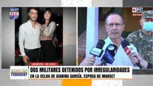 Dos militares procesados por irregularidades en la celda de Gianina García, esposa de Marset