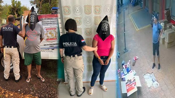 Cayeron los presuntos ladrones de televisor en el circuito comercial