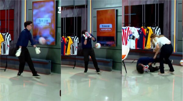 Popular / (VIDEO) Jugaron a los penales en vivo y, ¡rompieron una tele!