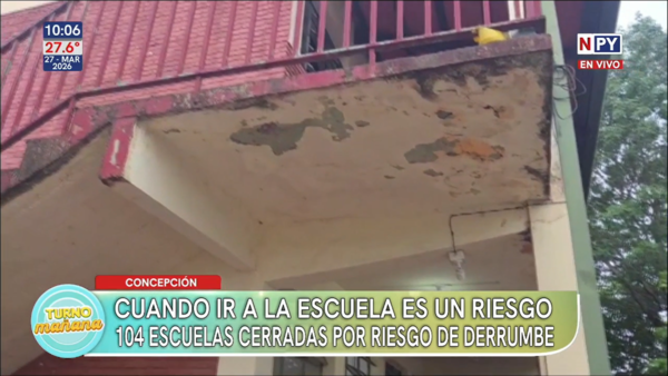 104 escuelas en Concepción clausuradas por riesgo de derrumbe