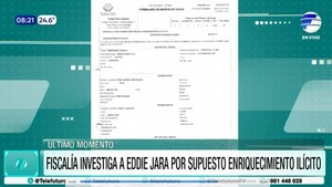 Otra vez bajo sospecha: Fiscalía abre causa por enriquecimiento ilícito contra Eddie Jara