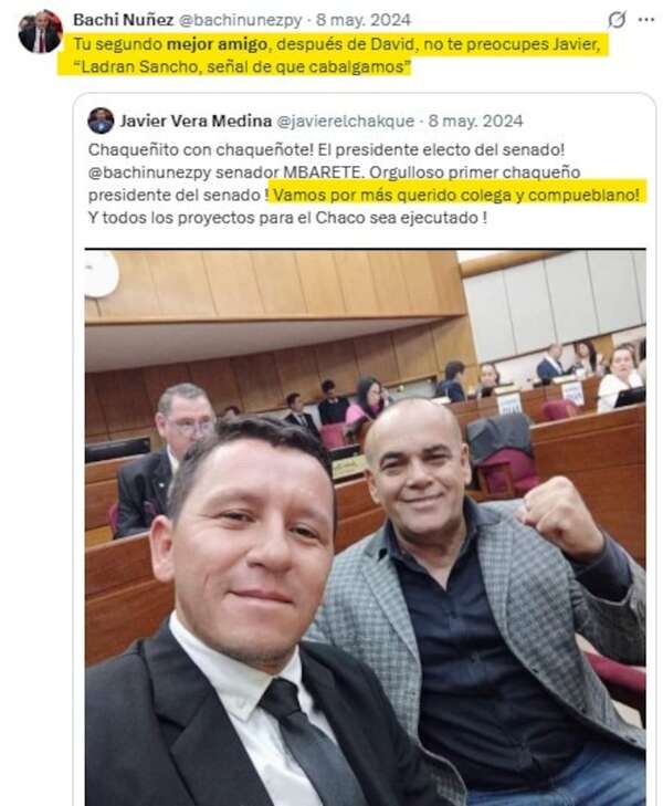 Cartismo alberga marginales y pedófilo y Bachi con Chaqueñito son “un solo corazón”  - Política - ABC Color