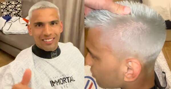 La Nación / Diego Gómez recibió sus 23 años con look “cabello de abuelito”