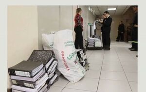 Depuraron más de 800 kilos de papel y cartón en desuso en juzgados del fuero Civil y Comercial de la Capital