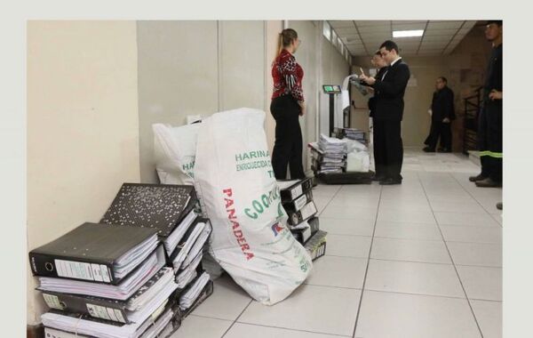 Depuraron más de 800 kilos de papel y cartón en desuso en juzgados del fuero Civil y Comercial de la Capital