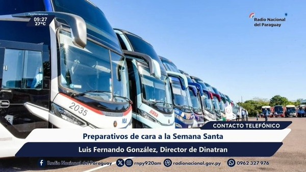 Dinatran libera horarios de buses por Semana Santa - ADN Digital