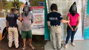 Video: Así actuaban descuidistas detenidos por el hurto de un televisor en Encarnación - Policiales - ABC Color