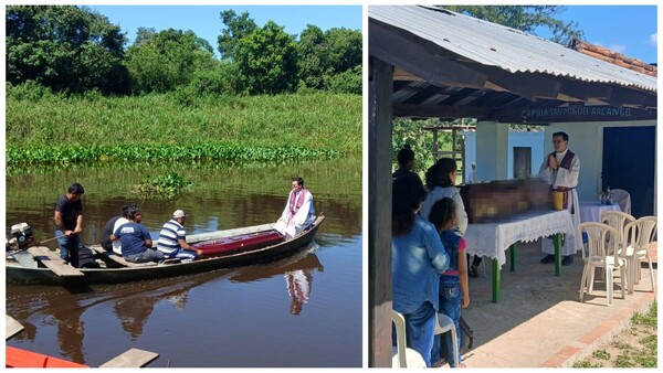 Pa'i cruzó en canoa para llevar consuelo en medio del dolor