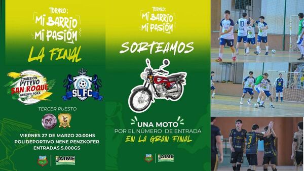 GRAN FINAL DEL TORNEO “MI BARRIO, MI PASIÓN” SE DISPUTA ESTA NOCHE EN CAMBYRETÁ