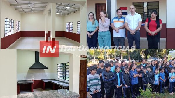INAUGURAN COCINA COMEDOR EN ESCUELA SAN BLAS DE CAMBYRETÁ