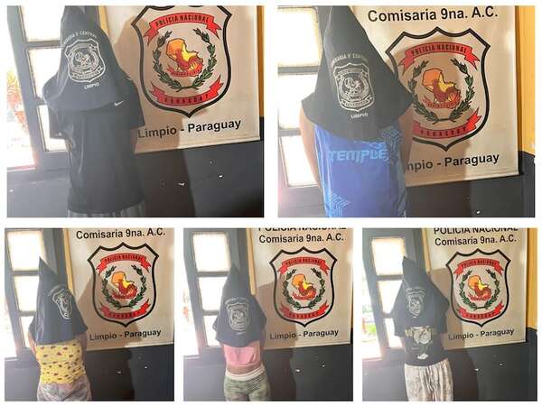 Allanamiento en Limpio: cinco detenidos por robo agravado y hallan cocaína en vivienda - Policiales - ABC Color