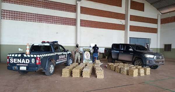 La Nación / Incautaciones de la Senad superan 22 toneladas de drogas en última semana