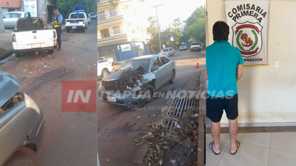 CONDUCTOR ALCOHOLIZADO CHOCÓ CONTRA VEHÍCULO ESTACIONADO EN ENCARNACIÓN