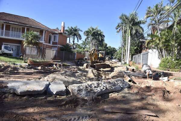 Desagüe de Nenecho en Santo Domingo cumple un año: este es su nivel de avance - Nacionales - ABC Color