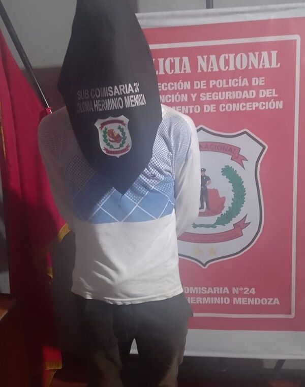 Aprehenden a joven narivo por presunto acoso sexual a una menor en Yby Yaú - Concepción al Día