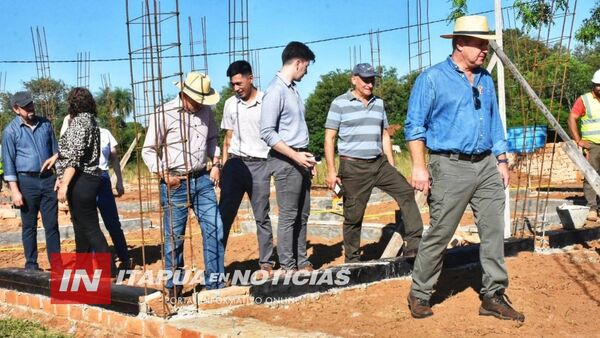 GOBIERNO DE ITAPÚA SUPERVISA AVANCES DE NUEVA COMISARÍA EN FLEITAS CUÉ