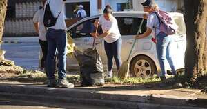 La Nación / Retiraron 58.060 kilos de residuos en operativo de limpieza de Asunción