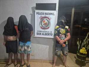 Intervención policial en San Alberto deja tres detenidos y arma incautada - ADN Digital