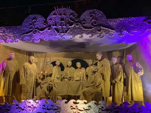 Esculturas humanas en Valenzuela: la fe y el arte cobran vida - Nacionales - ABC Color