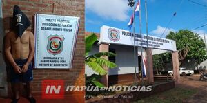  APREHENDEN A JOVEN TRAS DISPAROS AL AIRE EN ENCUENTRO DEPORTIVO DE CAMBYRETÁ