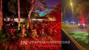 INCAUTAN OCHO MOTOCICLETAS SIN DOCUMENTACIÓN EN CORONEL BOGADO