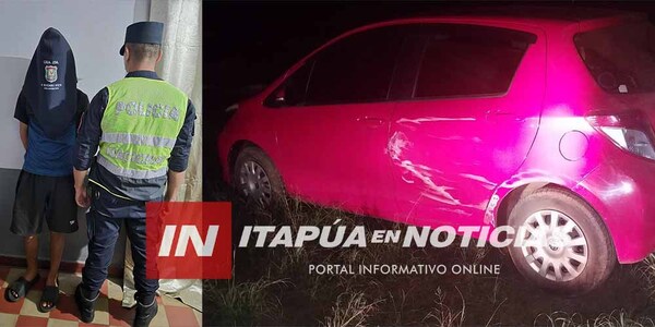 DETIENEN A SOSPECHOSO DE HURTAR VEHÍCULO EN ENCARNACIÓN