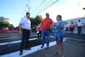 Popular / Reichardt puso fin al peligro en San Jorge: Repararon sumideros con gestión y aporte privado