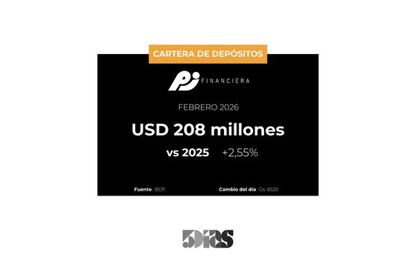 La cartera de depósitos de Financiera Paraguayo Japonesa creció 3% a Febrero - 5Días