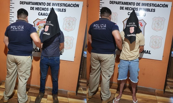 Detienen a dos jóvenes por presunto hurto de dinero y joyas en vivienda de Caaguazú - OviedoPress