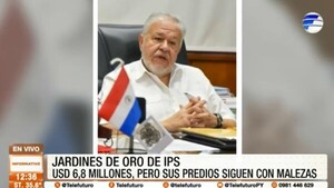 “Jardines de oro” en IPS: USD 6,8 millones y predios en abandono