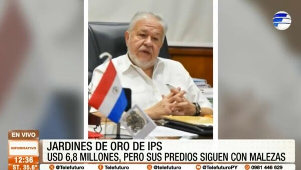 “Jardines de oro” en IPS: USD 6,8 millones y predios en abandono