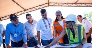 Diario HOY | Peña verifica avance de obras en el Corredor Vial Las Residentas en Luque