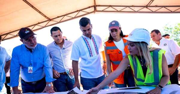 La Nación / Peña verificó avances de obras de Tape Tuja en Luque