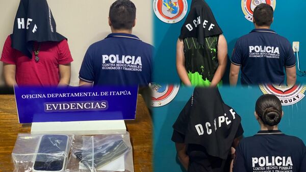 Golpe a ciberdelincuentes en Itapúa: Tres detenidos tras operativos en Encarnación y Cambyretá