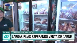 Masiva concurrencia en la Costanera por feria de carne a precios bajos