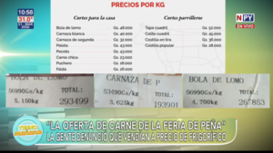 "Feria de Santiago Peña": denuncian venta de carne a precios superiores a los anunciados