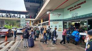 Estación de buses de Asunción prevé desplazamiento de unas 150.000 personas