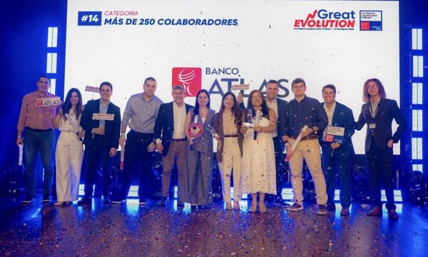 Banco Atlas ingresa por segundo año consecutivo al ranking de Mejores Empresas para Trabajar en Paraguay