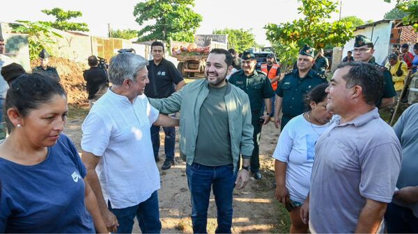 Luis Bello encabezó la intervención del arroyo Morotí