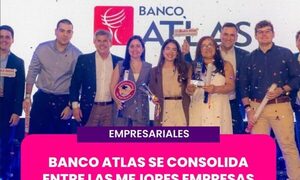 Banco Atlas entre los mejores lugares para trabajar