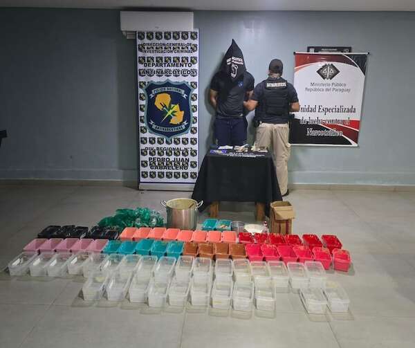 Detectan supuesto laboratorio clandestino de drogas y detienen a un brasileño en Pedro Juan Caballero - Policiales - ABC Color