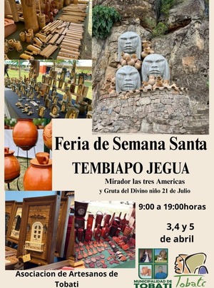 Tobatí: invitan a primera edición de expoferia artesanal por Semana Santa
