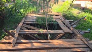 Clausuran puente en riesgo ubicado en Redención y San Roque - Concepción al Día