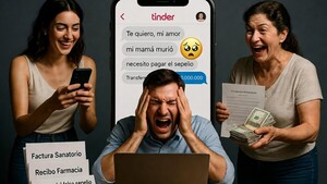 Desplumado por Tinder: fingieron un entierro para sacarle más plata