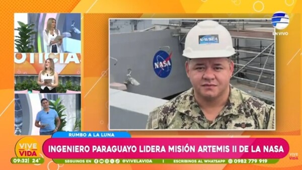 Ingeniero paraguayo lidera misión Artemisa II de la NASA