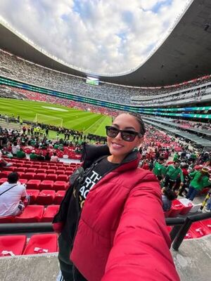 Popular / ¡Gi Britos estuvo presente en la reinauguración del Estadio Azteca: "Feliz porque esto recién empieza"!
