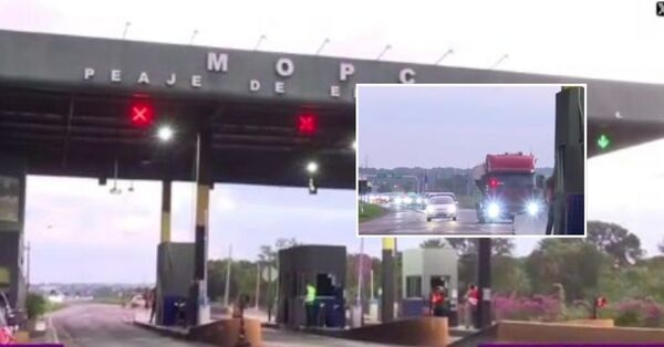 Peaje en Emboscada habilitado sin cobro - SNT